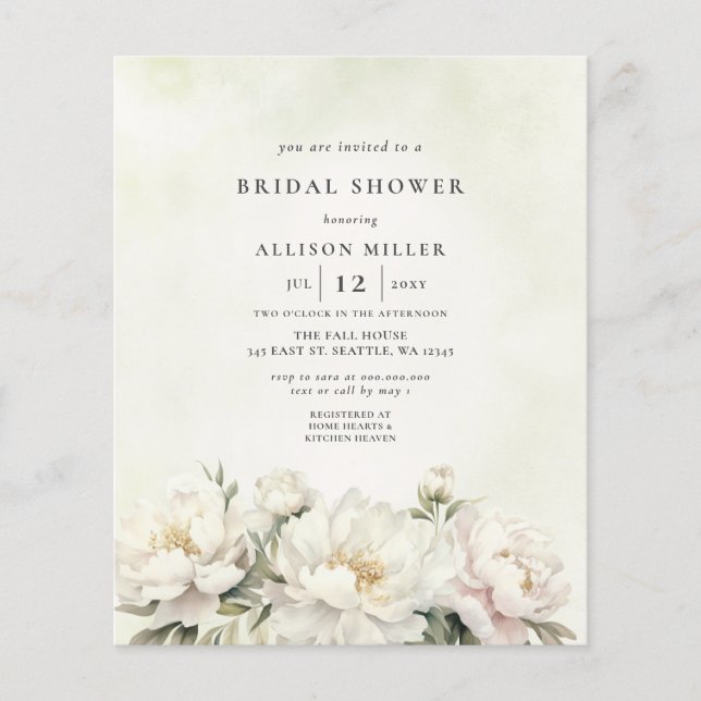 Möhippan Budget Greenery White Blommigt (Framsida)