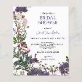 Möhippan Budget Pressed Wildblommor Boho Flygblad