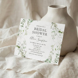 Möhippan Budget Sage Greenery Inbjudan Vykort