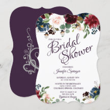 Möhippan Burgundy & Blue English Flowers