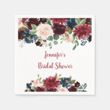 Möhippan Burgundy & Navy Blommigt