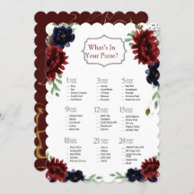 Möhippan Burgundy Navy Peony Guld