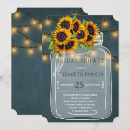 Möhippan burk för solblommor i gult inbjudningar