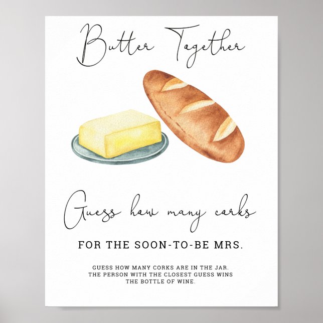 Möhippan Butter anger hur många Kork Poster (Framsidan)