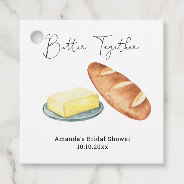 Möhippan Butter Together Gåvor Etiketter (Framsida)