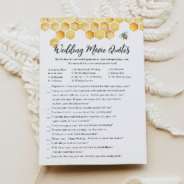 Möhippan CALLA Bee Bröllop-filmcitattecken - citat Inbjudningar