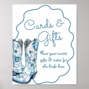 Möhippan Cards and Gifts Chinoiserie Boots Poster