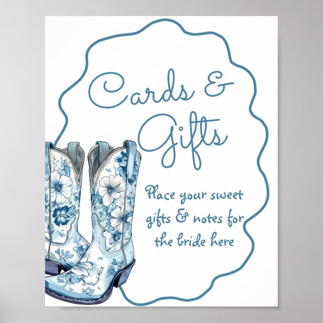 Möhippan Cards and Gifts Chinoiserie Boots Poster (Framsidan)