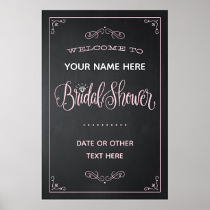 Möhippan Chalkboard Stil Poster