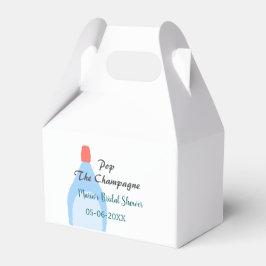 Möhippan Champagne-blått lägger till namn Presentaskar