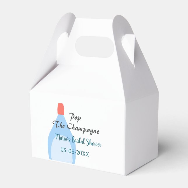 Möhippan Champagne-blått lägger till namn Presentaskar (Framsidan Sidan)