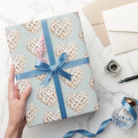 Möhippan chic Mint Grönt Vita hörn Bows Presentpapper<br><div class="desc">Chic Mint Grönt Vita Hearter och Bows Birthday Möhippa Bröllop</div>