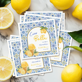 Möhippan Ciao Bella Italy Tile Lemon Gelato Pappersservett