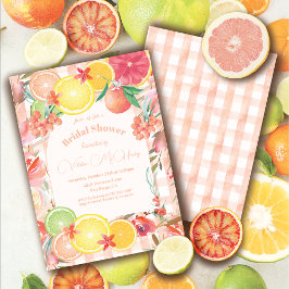 Möhippan Citrus Fruit & Flowers Inbjudningar