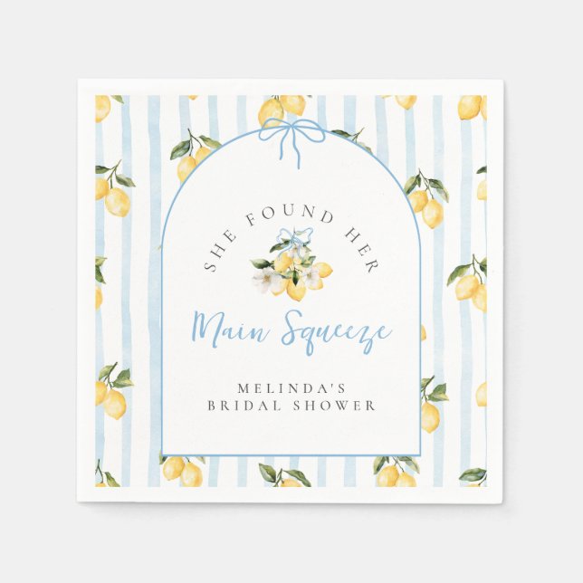 Möhippan Citrus Lemon Rosett band Pappersservett (Framsidan)