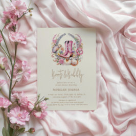 Möhippan Coastal Cowgirl Rosa Boots Inbjudningar