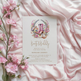 Möhippan Coastal Cowgirl Rosa Boots Inbjudningar