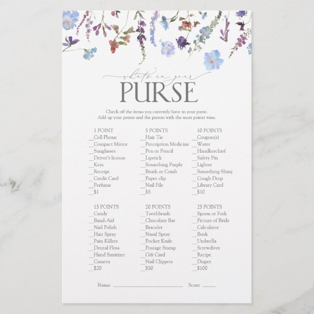 Möhippan Dusty Blue Wildblomma (Framsida)