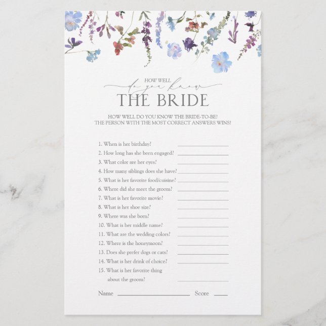 Möhippan Dusty Blue Wildblomma (Framsida)