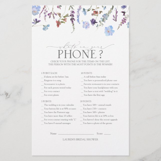 Möhippan Dusty Blue Wildblomma (Framsida)