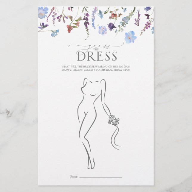 Möhippan Dusty Blue Wildblomma (Framsida)