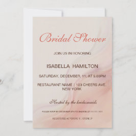 Möhippan Dusty Rosa Marble Script Calligraphy Inbjudningar