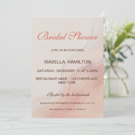 Möhippan Dusty Rosa Marble Script Calligraphy Inbjudningar