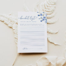 Möhippan elegant Dusty Blue Bucket List