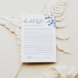 Möhippan elegant Dusty Blue Bucket List