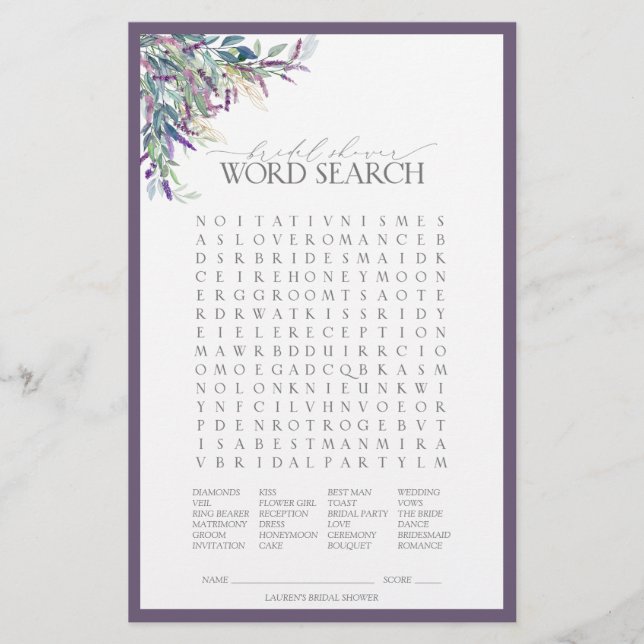 Möhippan elegant Lavender Blommigt (Framsida)