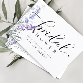 Möhippan elegant Lavender Watercolor Inbjudan Vykort