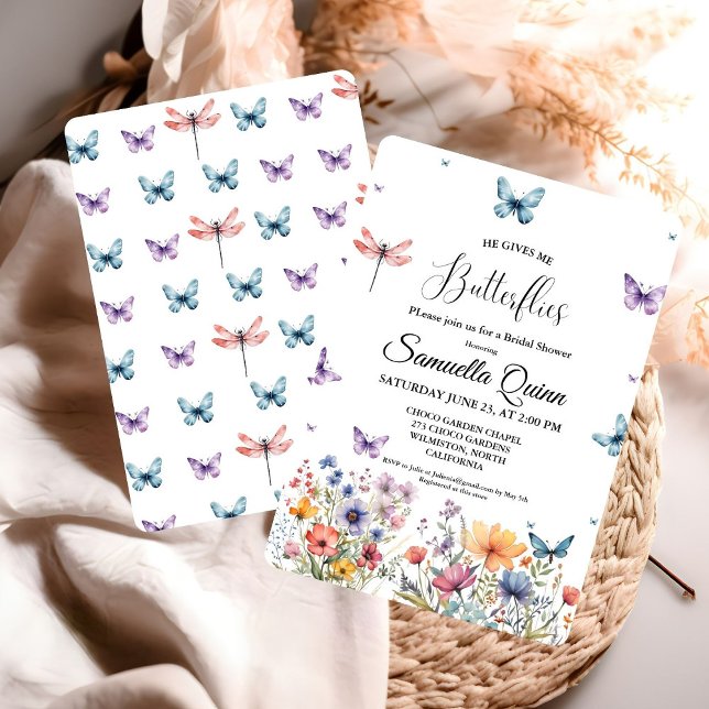 Möhippan elegant Vattenfärgsfilter Inbjudningar (Skapare uppladdad)