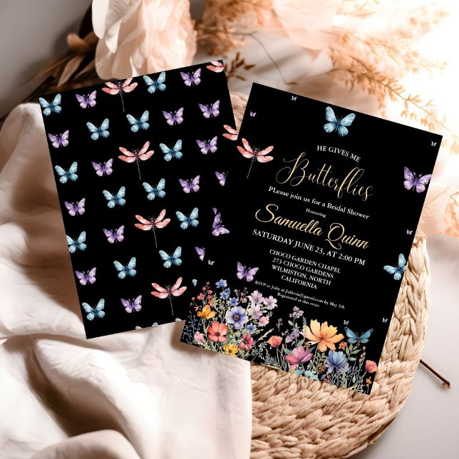 Möhippan elegant Vattenfärgsfilter Inbjudningar (Skapare uppladdad)