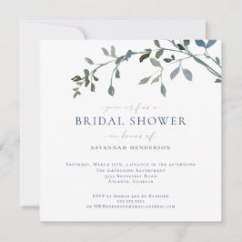 Möhippan elegant Vattenfärgsviner i Greenery Vines Inbjudningar