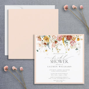 Möhippan elegant Vintage Land Blommigt Inbjudningar
