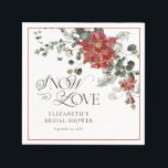 Möhippan elegant Winter Pappersservett<br><div class="desc">Den Elegant vintervintern Napkins fångar romantik och skönheten i ett vinterunderland med en gnutta festcharm. Utformningen har en vattenfärgad illustration av evergreen grenar som dammats med snö och som skapar en mjuk, föränderlig bakgrund för ett firande. Röda blommigtar och bär är sammanflätade med gröna, ge utformningen av säsong, men elegant,...</div>