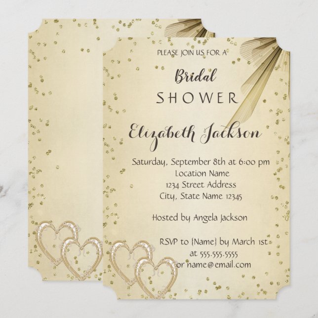 Möhippan elegantens Chicens diamanter Inbjudningar (Fram/baksida)