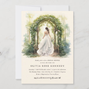 Möhippan "Enchanted Watercolor Forest Boho" Inbjudningar