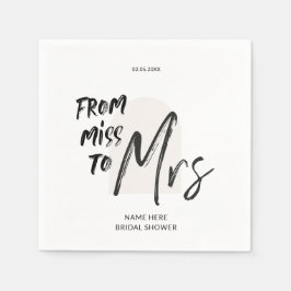 Möhippan Enkel hand-bokstäver Pappersservett