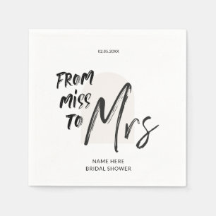 Möhippan Enkel hand-bokstäver Pappersservett