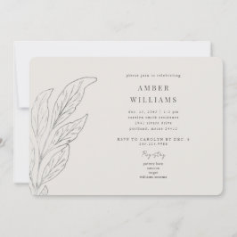 Möhippan Enkelt ögonblick Stem Cream Round Inbjudningar