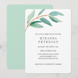 Möhippan Eucalyptus Gren Löv Inbjudningar