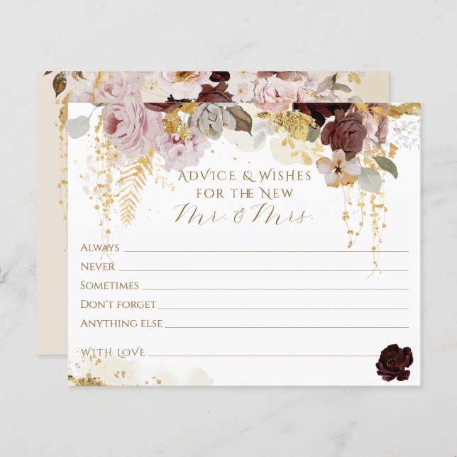 Möhippan Fall Wildblomma Guld Blommigt (Fram/baksida)