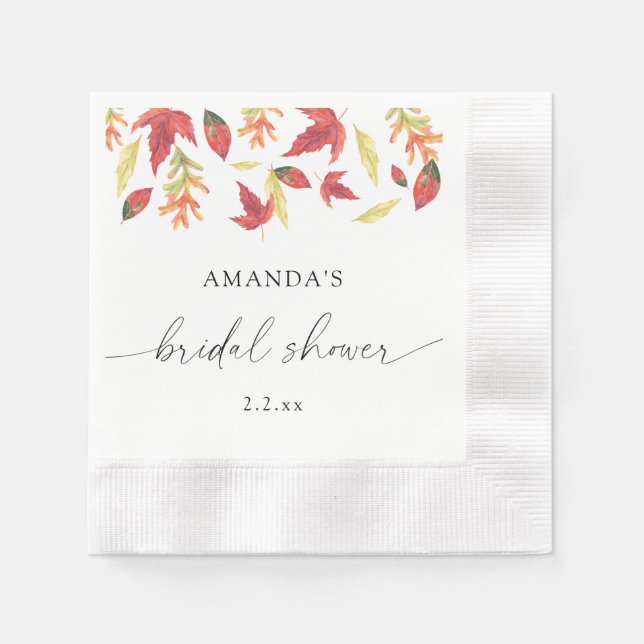 Möhippan Falling löv Pappersservett (Framsidan)