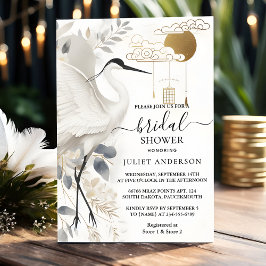 Möhippan Feather Asian Himlar Cloud Crane Roligt Inbjudningar