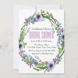 Möhippan Fjädrar och blommor Inbjudningar