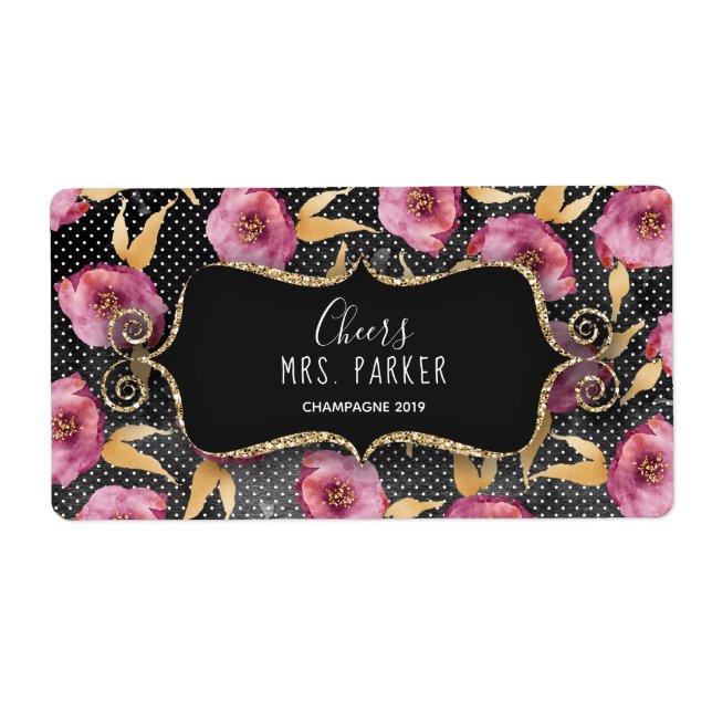 Möhippan för att gynna Blommigten för Mini Champag Fraktsedel (Framsidan)