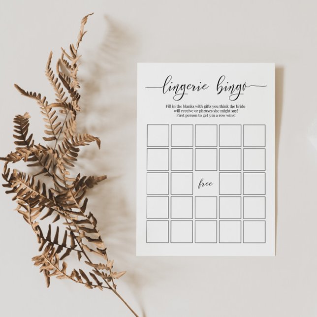 Möhippan för Bachelorette Party Lingerie Bingo Car Inbjudningar (Skapare uppladdad)