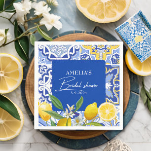 Möhippan för Blommigt av elegant med Medelhavspart Pappersservett