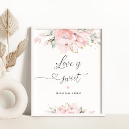 möhippan för  blommigt Kärlek är söt Poster